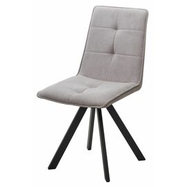 Стул BRONX, цвет B22 Серый, велюр / черный каркас, поворот.360 град. М-City | Интернет магазин мебели и декора LifeDekor