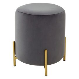 Пуф для гостиной RICE BLUVEL-14 GREY / GOLD М-City | Интернет магазин мебели и декора LifeDekor