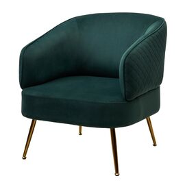 Кресло MUSSELS BLUVEL-78 Зеленый, велюр / золотой каркас М-City | Интернет магазин мебели и декора LifeDekor