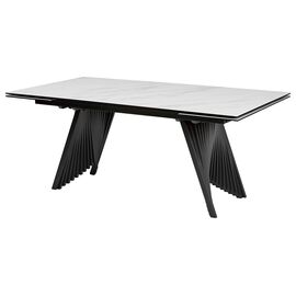 Стол IVAR 180 MARBLES KL-99 Белый мрамор, итальянская керамика М-City | Интернет магазин мебели и декора LifeDekor