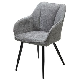Стул REFLET 3018-17 серый, шенилл / черный каркас, ®DISAUR | Интернет магазин мебели и декора LifeDekor