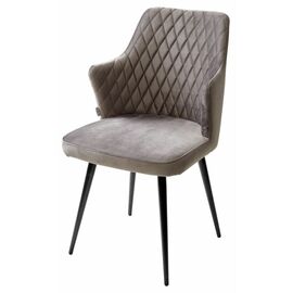 Стул HERMAN 360 град. ГРАФИТ #14, велюр / черный каркас М-City | Интернет магазин мебели и декора LifeDekor