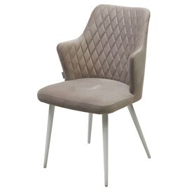 Стул HERMAN ЛАТТЕ #25, велюр / белый каркас М-City | Интернет магазин мебели и декора LifeDekor