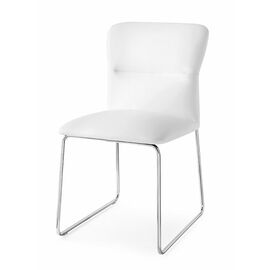 Стул FRIDA CB/1806-SK  MT.P77 CHROMED/  SKUBA S92 OPTIC WHITE | Интернет магазин мебели и декора LifeDekor