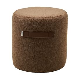 Пуф для гостиной HARTA NINI-02 Тауп, teddy  / TKS-03 темно-коричневый, экокожа М-City | Интернет магазин мебели и декора LifeDekor