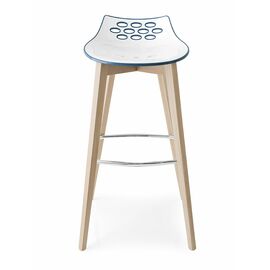 Стул JAM W CB/1487, ash.P19W OAK NATURAL/ P799-P11P WHITE/ GLOSSY NOUGAT | Интернет магазин мебели и декора LifeDekor