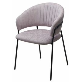 Стул ГЕММА, цвет RAIN 10 lavanda, велюр / черный каркас М-City | Интернет магазин мебели и декора LifeDekor