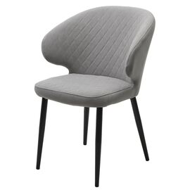 Стул ХИЛТОН, цвет B22 Серый, велюр / черный каркас М-City | Интернет магазин мебели и декора LifeDekor