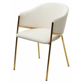 Стул DILL MOMO-01 молочный, велюр "беспальчиковый"/ золотой каркас М-City | Интернет магазин мебели и декора LifeDekor