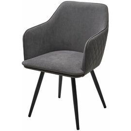 Стул FORT 360 град. поворот. B28 Темно-серый, велюр / черный каркас, М-City | Интернет магазин мебели и декора LifeDekor