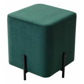 Пуф для гостиной ФЕЛИКС квадратный зеленый #19, велюр / черный каркас М-City | Интернет магазин мебели и декора LifeDekor