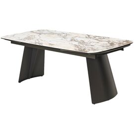 Стол ODIN 200 TL-312, испанская керамика / темно-серый каркас каркас, ®DISAUR | Интернет магазин мебели и декора LifeDekor