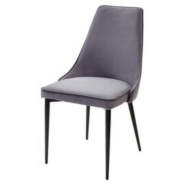 Стул NEPAL-P СЕРЫЙ #27, велюр/ черный каркас М-City | Интернет магазин мебели и декора LifeDekor