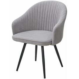 Стул AVIOR, 360 град. поворот. B22 Серый, велюр / черный каркас, М-City | Интернет магазин мебели и декора LifeDekor