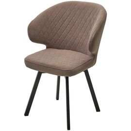 Стул ХИЛТОН 360 град., цвет B5 Капучино, велюр / черный каркас М-City | Интернет магазин мебели и декора LifeDekor