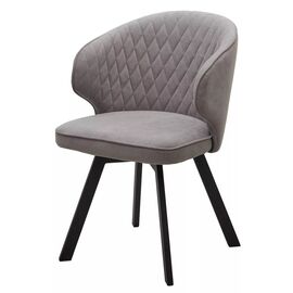 Стул SKAT, цвет B22 Серый, велюр / черный каркас, поворот.360 град. М-City | Интернет магазин мебели и декора LifeDekor