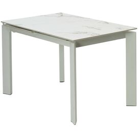 Стол CORNER 120 GLOSS GOLDEN JADE SOLID CERAMIC / WHITE, ®DISAUR | Интернет магазин мебели и декора LifeDekor