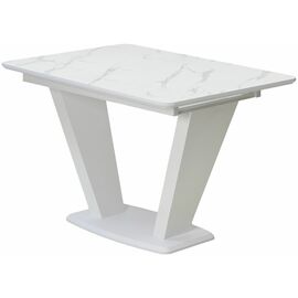 Стол Прага 120 БЕЛЫЙ МРАМОР FC13 CLEAF, пластик / БЕЛЫЙ М-City | Интернет магазин мебели и декора LifeDekor