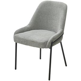 Стул GAVI Garna-018 серый, ткань / черный каркас, ®DISAUR | Интернет магазин мебели и декора LifeDekor