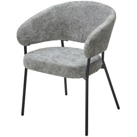 Стул SAGE 3018-17 серый, шенилл / черный каркас, ®DISAUR | Интернет магазин мебели и декора LifeDekor