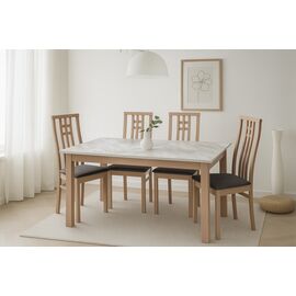 Стол TME-6931 MBH SWEDEN белый мрамор / MILKY WHITE  M-City | Интернет магазин мебели и декора LifeDekor