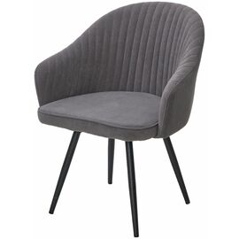 Стул AVIOR, 360 град. поворот. B28 Темно-серый, велюр / черный каркас, М-City | Интернет магазин мебели и декора LifeDekor