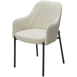 Стул WILSON Daly-02 светло-бежевый, ткань / черный каркас, ®DISAUR | Интернет магазин мебели и декора LifeDekor