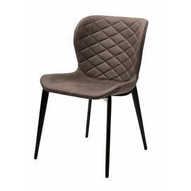 Стул КЛОД, цвет Kiprus-04 Коричневый, искусственная замша / черный каркас М-City | Интернет магазин мебели и декора LifeDekor