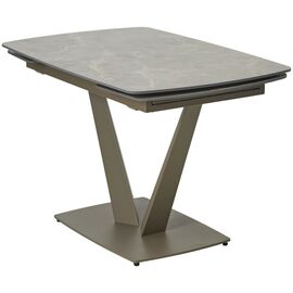 Стол ALATRI 120 MATT LATTE STONE SOLID CERAMIC / TAUPE, ®DISAUR | Интернет магазин мебели и декора LifeDekor