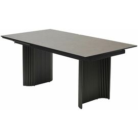 Стол RAGNAR 180 цвет 1697 Коричневая кожа, керамика / Темно-серый каркас, ®DISAUR | Интернет магазин мебели и декора LifeDekor