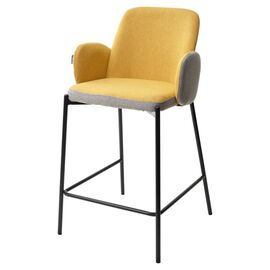 Полубарный стул NYX (H=65cm) VF106 желтый / VF120 серый М-City | Интернет магазин мебели и декора LifeDekor