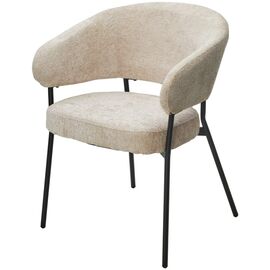 Стул SAGE 3018-10 бежевый, шенилл / черный каркас, ®DISAUR | Интернет магазин мебели и декора LifeDekor