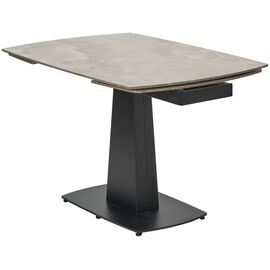 Стол BALDE 140 GLOSS AMBER JADE SOLID CERAMIC / BLACK, ®DISAUR | Интернет магазин мебели и декора LifeDekor