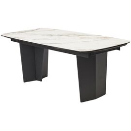 Стол MIKKEL 200 TL-188, испанская керамика / черный каркас каркас, ®DISAUR | Интернет магазин мебели и декора LifeDekor