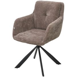 Стул ФЕДЕРИКО ДАНС 180 град. поворотный, NORDIC 35 Серо-зеленый / Черный каркас, M-City | Интернет магазин мебели и декора LifeDekor