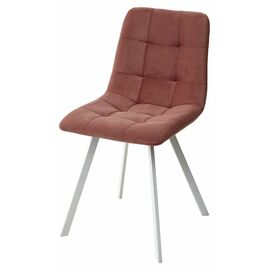 Стул CHILLI-Q SQUARE розовый #15, велюр / белый каркас, 4 шт./1 к, М-City | Интернет магазин мебели и декора LifeDekor
