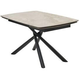 Стол RIVOLI 140 GLOSS AMBER JADE SOLID CERAMIC / BLACK, ®DISAUR | Интернет магазин мебели и декора LifeDekor