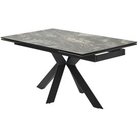 Стол BELLUNO 160 KL-176, итальянская керамика/ черный каркас, ®DISAUR | Интернет магазин мебели и декора LifeDekor