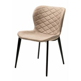 Стул КЛОД, цвет Kiprus-03 Латте, искусственная замша / черный каркас М-City | Интернет магазин мебели и декора LifeDekor
