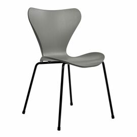 Стул Seven серый с чёрными ножками, Цвет: Серый | Интернет магазин мебели и декора LifeDekor