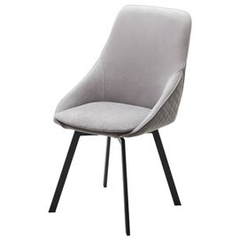 Стул CASA, цвет B22 Серый, велюр / черный каркас, поворот.360 град. М-City | Интернет магазин мебели и декора LifeDekor