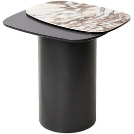 Стол кофейный ARVID TL-312 испанская керамика на стекле/ МДФ окраш. / темно-серый МДФ каркас ®DISAUR | Интернет магазин мебели и декора LifeDekor