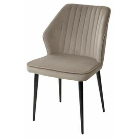 Стул SEATTLE-V ЛАТТЕ #25, велюр / черный каркас М-City | Интернет магазин мебели и декора LifeDekor