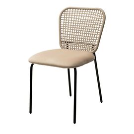 Стул JUNO G062-03 светлый беж, велюр / черный каркас М-City | Интернет магазин мебели и декора LifeDekor