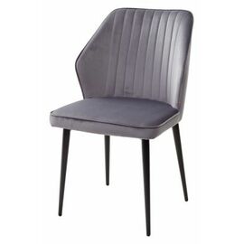 Стул SEATTLE-V СЕРЫЙ #27, велюр / черный каркас М-City | Интернет магазин мебели и декора LifeDekor