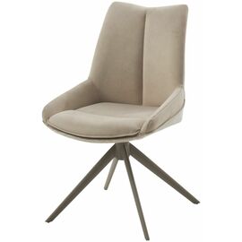 Стул OSKAR 360 град. поворот. RIELY-111 / PRESENT-120 Кремовый / Латте каркас, ®DISAUR | Интернет магазин мебели и декора LifeDekor