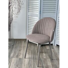 Стул БАРИ Marseille-16 Капучино, велюр / ЛАТТЕ каркас M-City | Интернет магазин мебели и декора LifeDekor