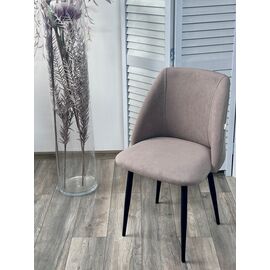 Стул ПЬЕР Marseille-16 Капучино, велюр / Черный каркас M-City | Интернет магазин мебели и декора LifeDekor