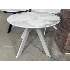 Стол БОНЖУР 100 PANDORA LIGHT, керамика / ЛАТТЕ каркас М-City | Интернет магазин мебели и декора LifeDekor