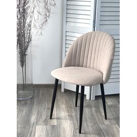 Стул БАРИ Marseille-13 Латте, велюр / черный каркас M-City | Интернет магазин мебели и декора LifeDekor